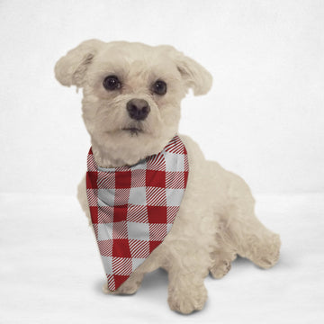 Retro Tablecloth Cat & Dog Bandana